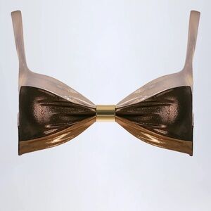 Oh Polly Palmita Metallic Bronze Bikini Top